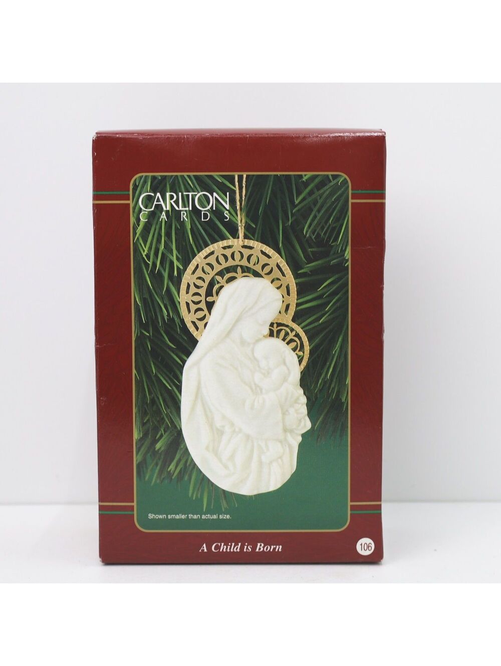 Carlton Cards Heirloom Collection A Child is Born Christmas Ornament